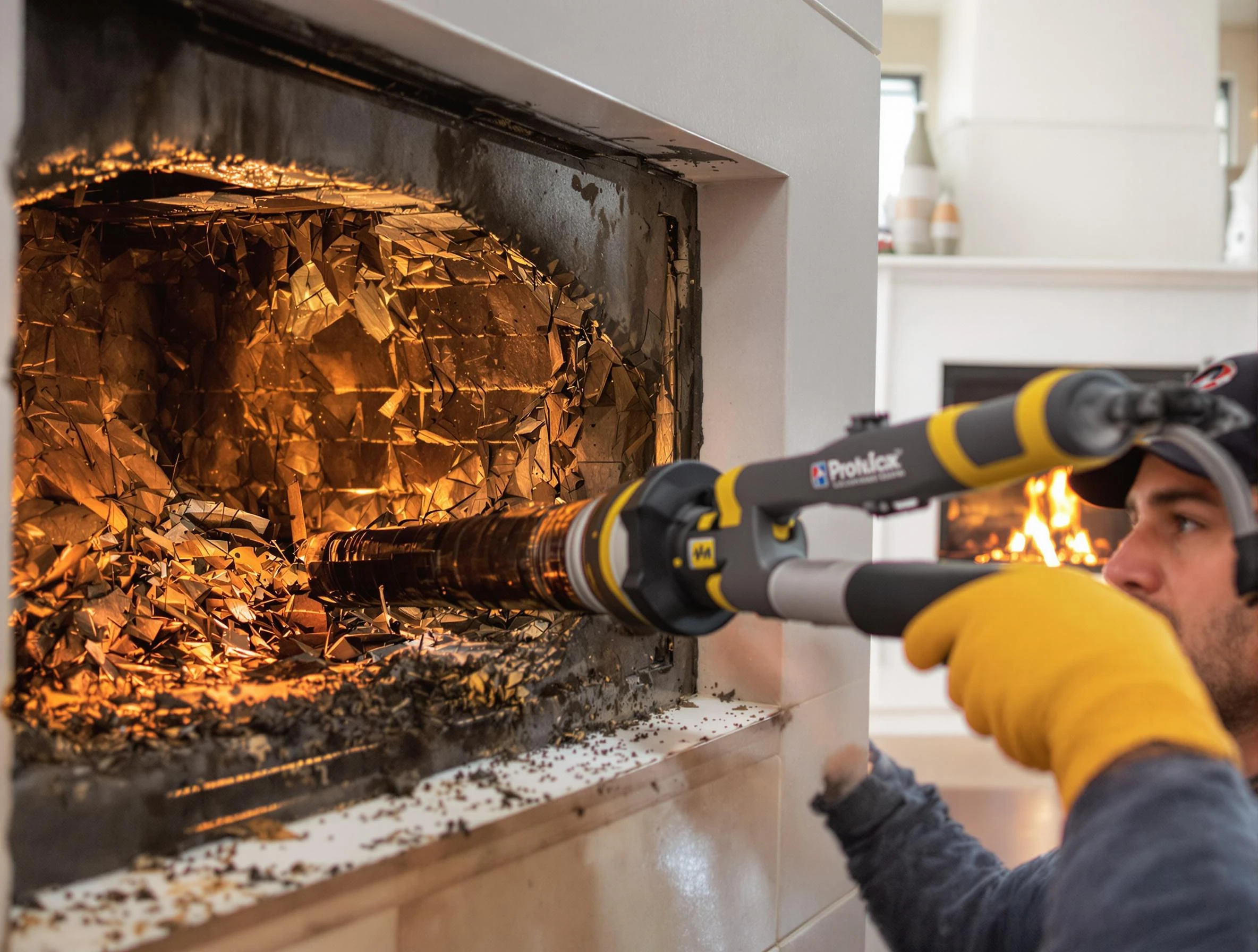 Professional chimney cleaning by Edison Chimney Sweep in Edison, NJ